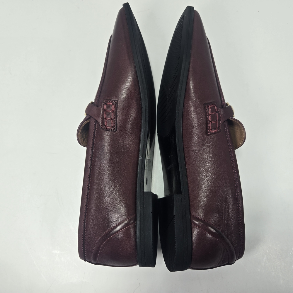 Miz Mooz Women's Burgundy Paulina Bordeaux Leather Loafers Size EU 39 US 8.5 - Picture 8 of 16